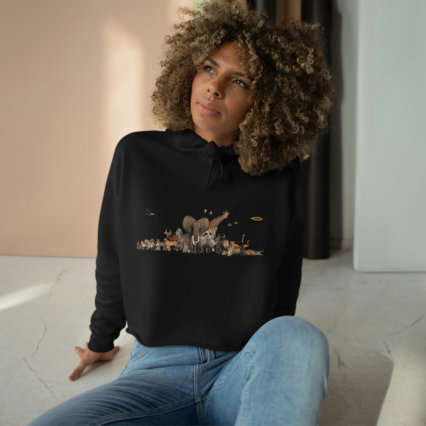 Crop-top Hoodie | Upcycable-Impactful-Customizable l Impactive